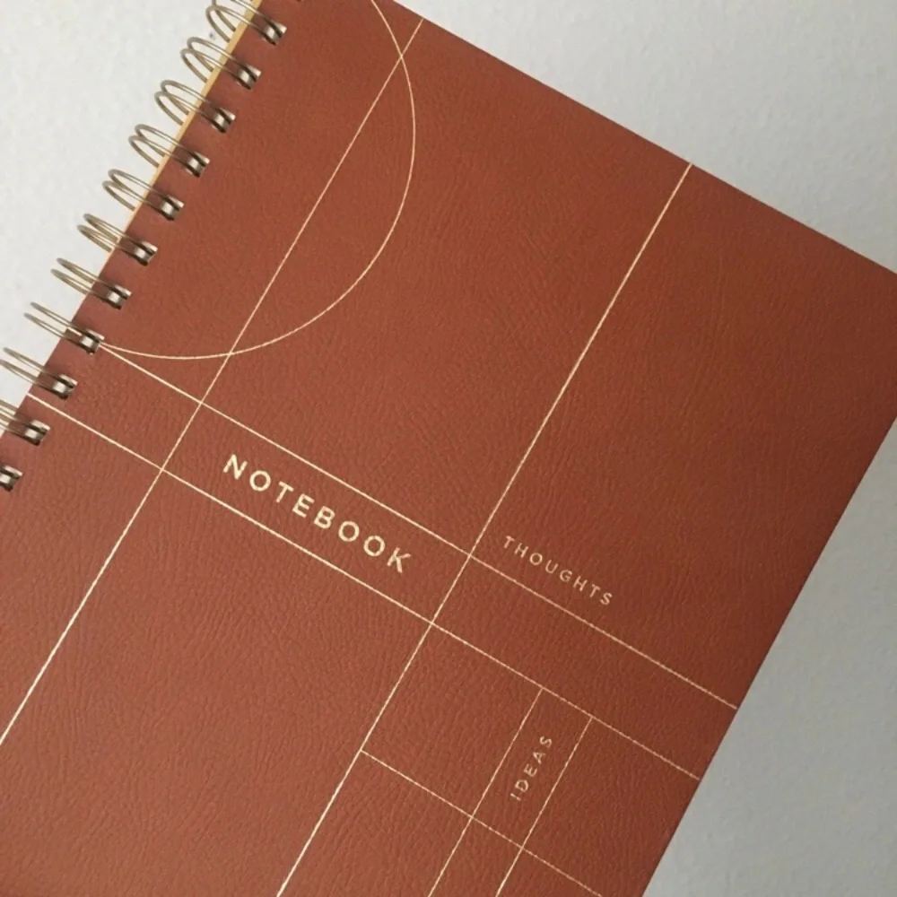 Faux Leather Spiral Notebook